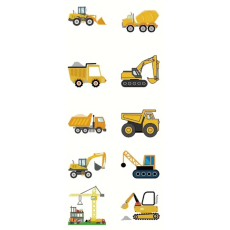 Construction Vehicle Stickers assorted